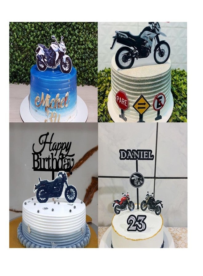 XilaMagic Bike Theme Paper Cake Topper - Image 4